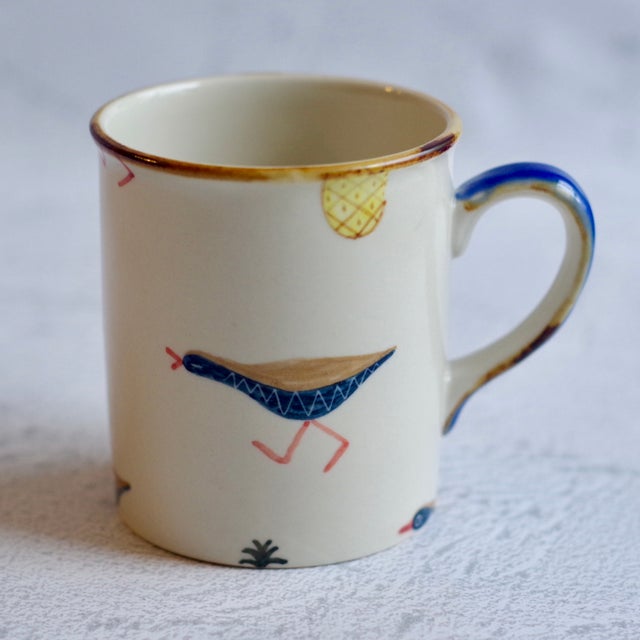 沖縄　やちむん　作家物　アトリエクッチャネ　ヤギ　飯碗　小丼 沖縄 やちむん 作家物 アトリエクッチャネ ヤギ 飯碗 小丼